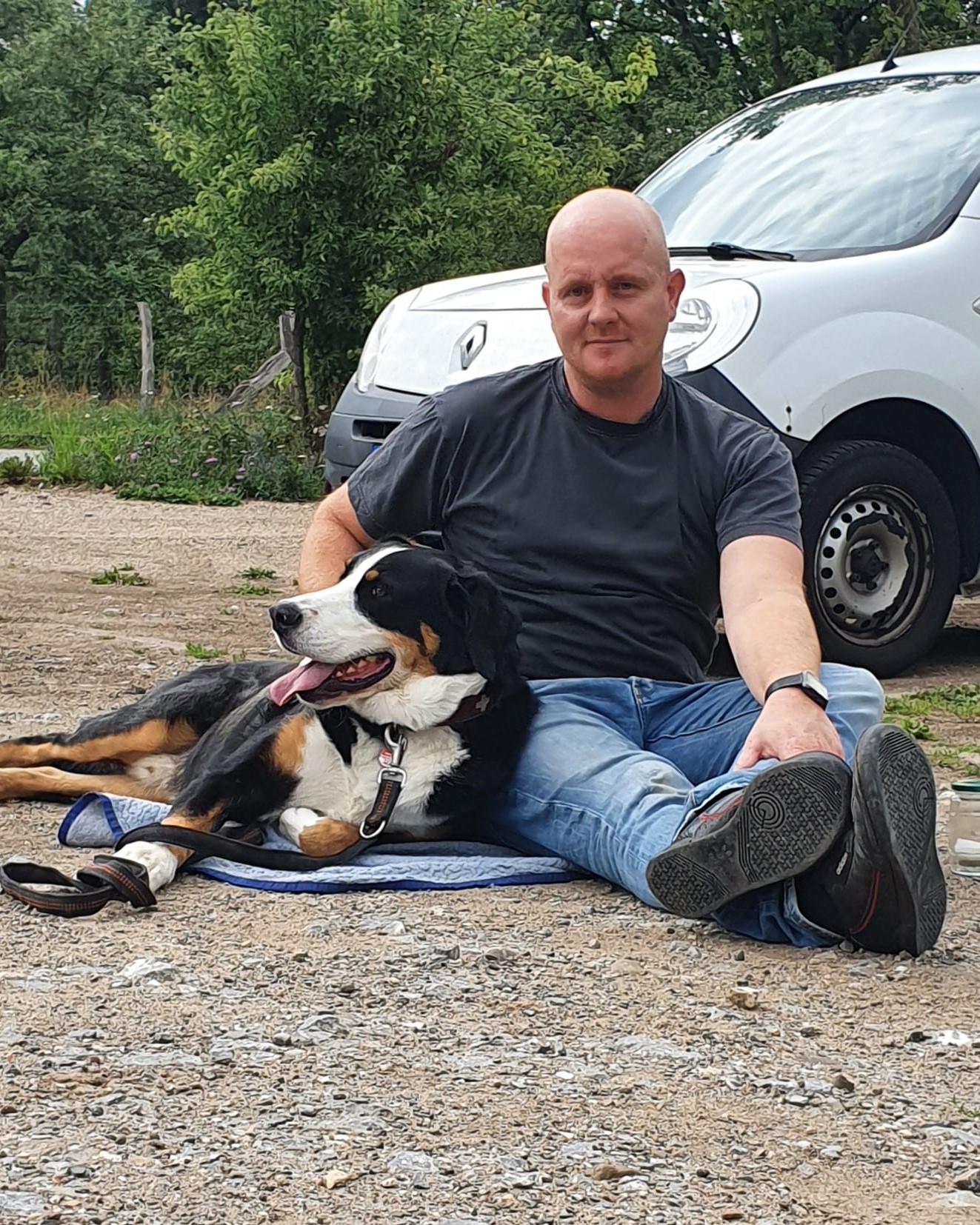 Chris mit Chicco und Cira